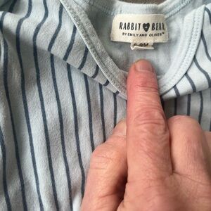 Cozy Blue Striped Kids Bodysuit